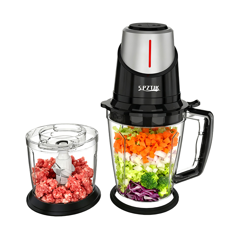 Multifunctional Home Kitchen Food Processor-2L Electric Chopper+0.6L Baby Food Maker