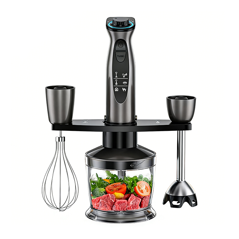 4-in-1 Hand Immersion Blender, Multi-functional Powerful Electric Food Blender Mixer Stick
