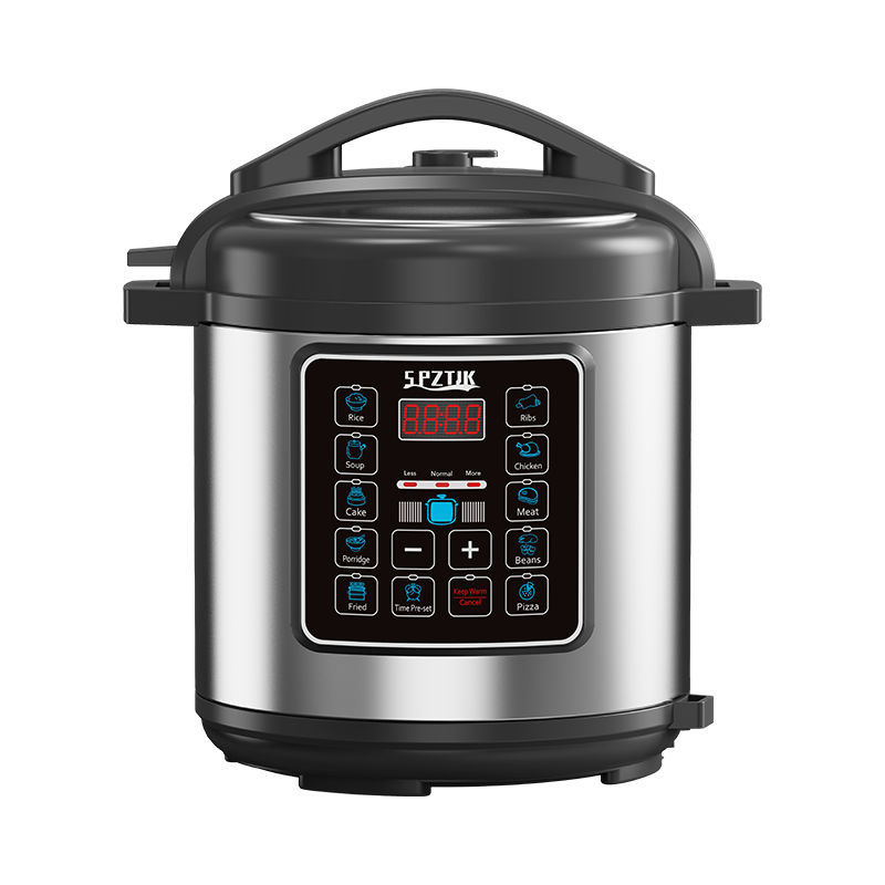 10-in-1 Electric Pressure Cooker 12-Speed Settings, 1000W Stainless Steel Multi-Function Rice Cooker with Digital Display