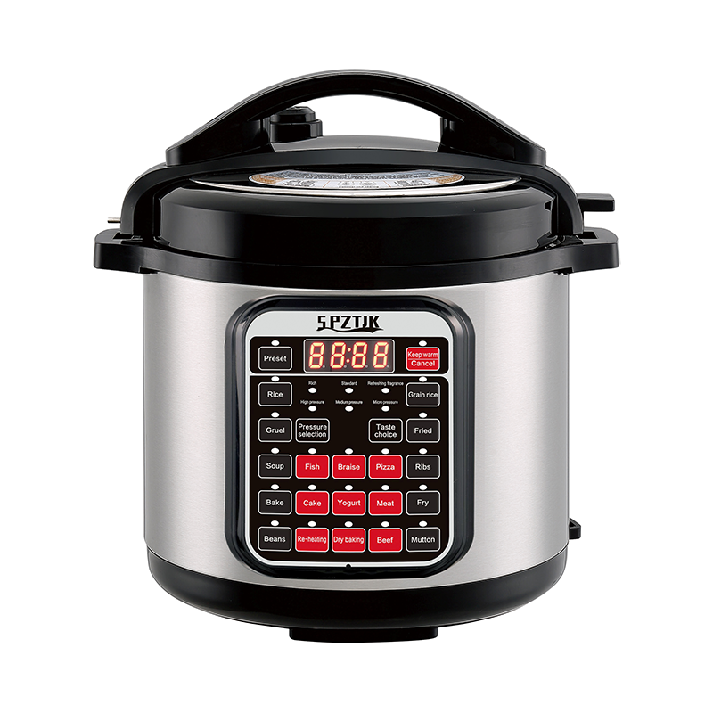 10-in-1 Electric Pressure Cooker 12-Speed Settings, 1000W Stainless Steel Multi-Function Rice Cooker with Digital Display