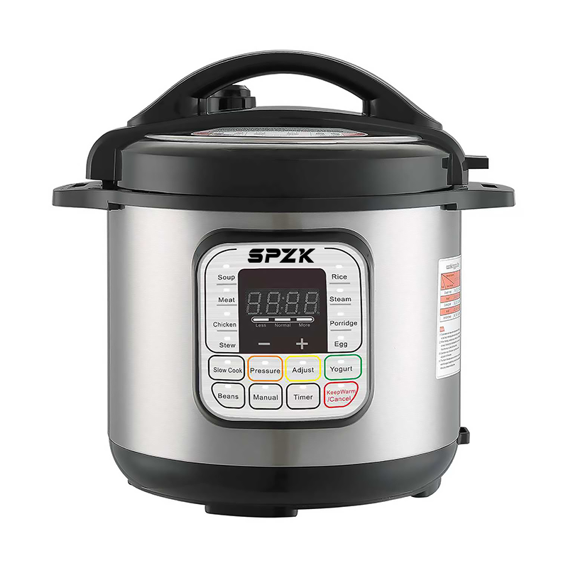 6-in-1 Electric Pressure Cooker, 1000W Stainless Steel Multi-Function Rice Cooker with Digital Display