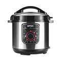 6-in-1 Electric Pressure Cooker, 1000W Stainless Steel Multi-Function Rice Cooker with Digital Display