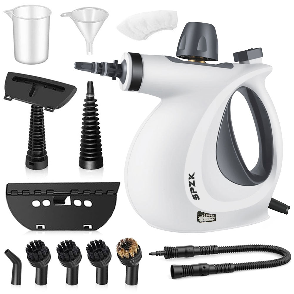 Steam Cleaner - Multi-functional Household Handheld Steam Cleaner 1050W with 12 Accessories - Suitable for Kitchen, Tiles, Windows, Cars, Carpets - No Chemical Substances - Portable Multi-purpose Steam Cleaner