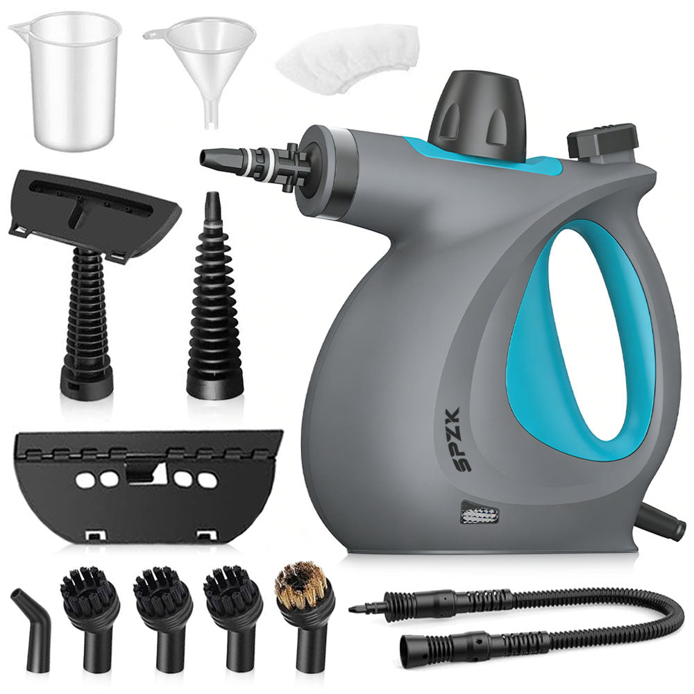 Steam Cleaner - Multi-functional Household Handheld Steam Cleaner 1050W with 12 Accessories - Suitable for Kitchen, Tiles, Windows, Cars, Carpets - No Chemical Substances - Portable Multi-purpose Steam Cleaner