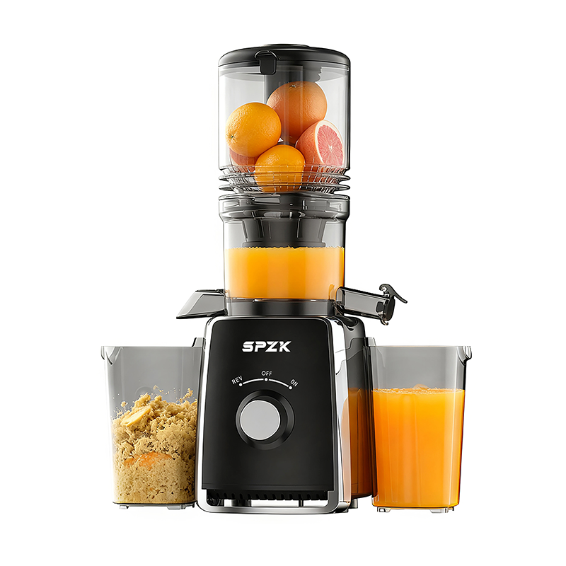 Cold Press Juicer, Cold Press Juicer with 5.3" Large Feed Chute Fit Whole Vegetable And Fruit