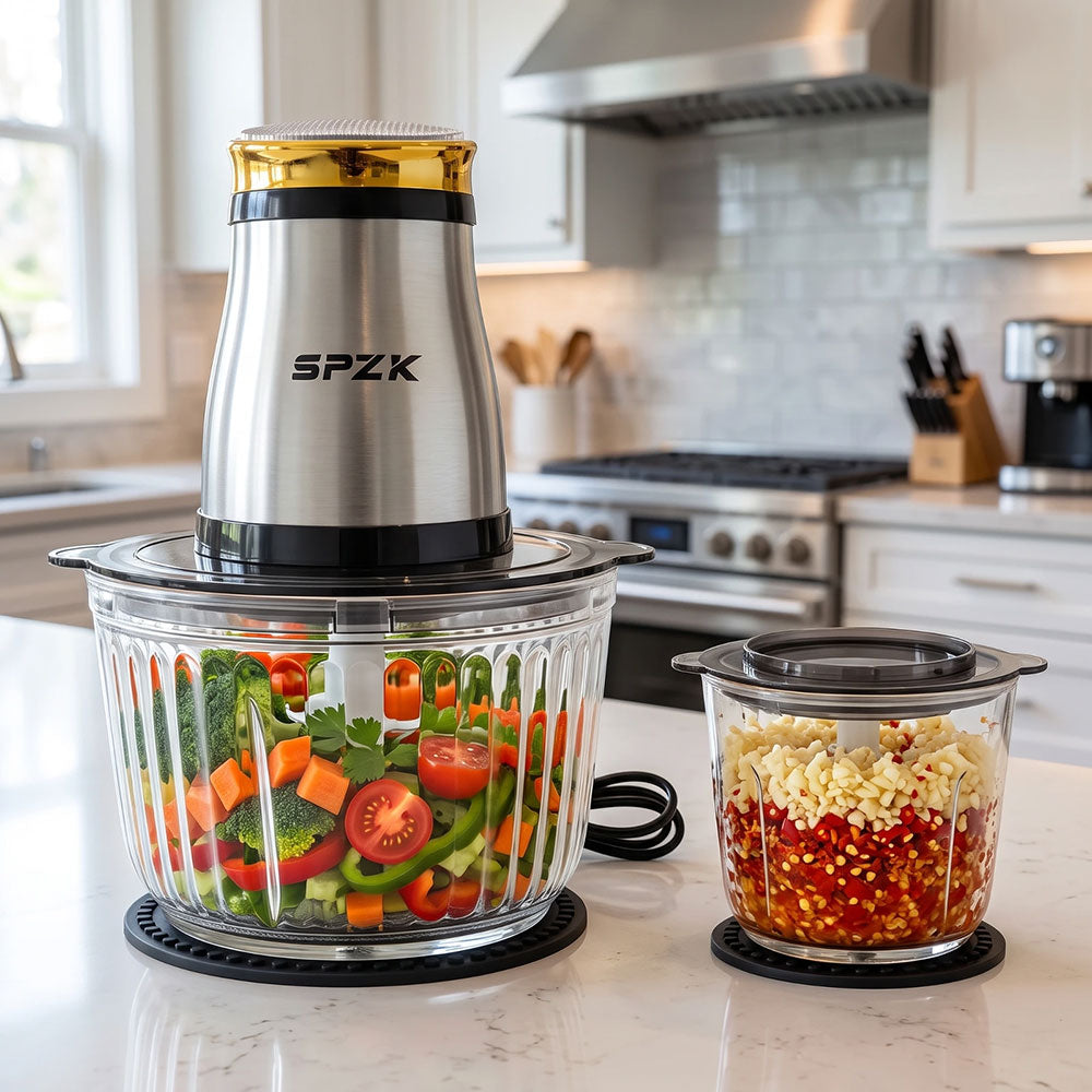 Multifunktionaler Küchen-Food-Processor – 3-Liter-Elektrohäcksler + 0,6-Liter-Babynahrungszubereiter