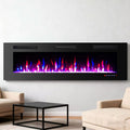 LED Artificial Fireplace with 13 Flame Colors, Wall-Mounted Fireplace, Electric Heater for Living Room