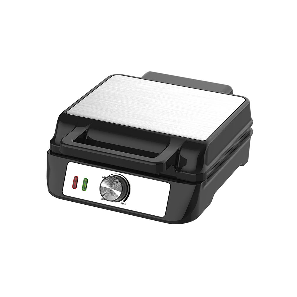Electric Waffle Maker Machine with Adjustable Temperature Control, Non‑Stick 4‑Slice Waffle Iron, Indicator Lights, Compact Countertop Waffle Grill for Breakfast, Family Gathering, Home Kitchen Dessert Making